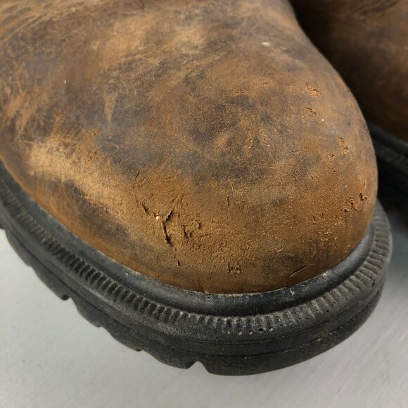 Herman Survivors Men\'s Size 10.5 Bison Brown Leather Steel Toe Work Boots main image 2